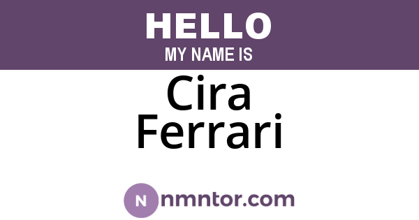 Cira Ferrari
