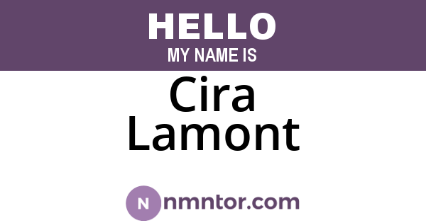 Cira Lamont