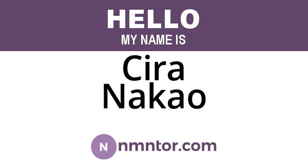Cira Nakao