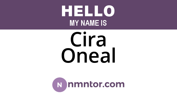 Cira Oneal