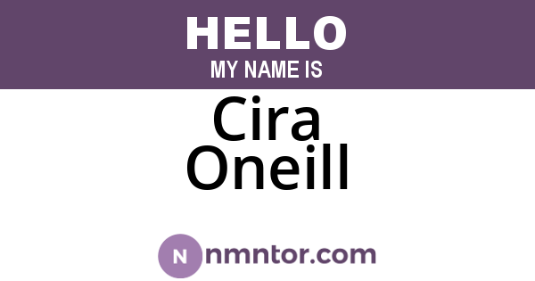 Cira Oneill