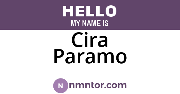 Cira Paramo
