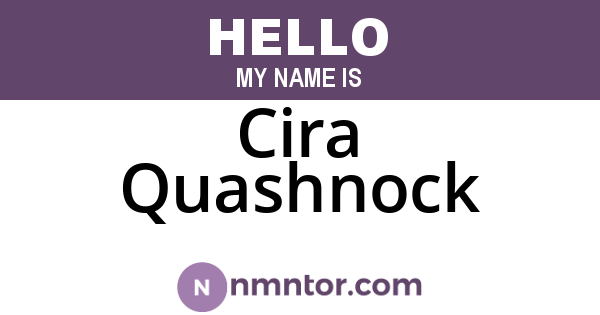 Cira Quashnock