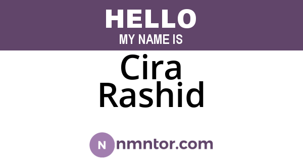 Cira Rashid