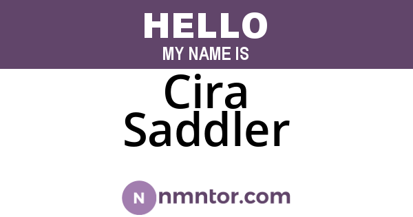 Cira Saddler