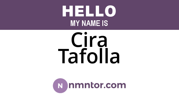 Cira Tafolla