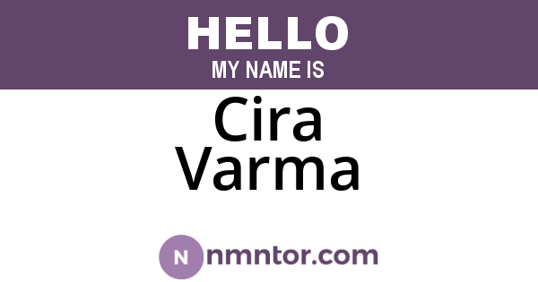 Cira Varma