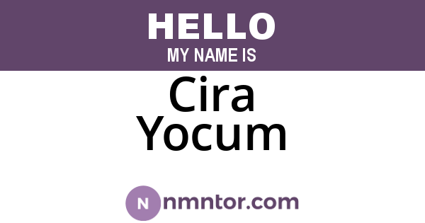 Cira Yocum