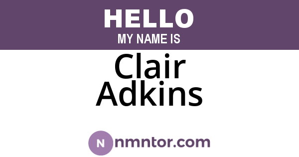 Clair Adkins