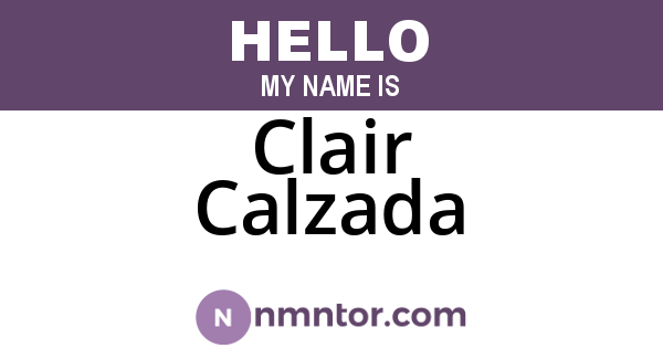 Clair Calzada