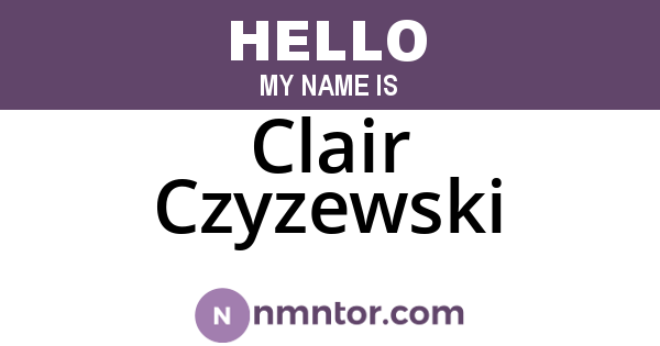 Clair Czyzewski