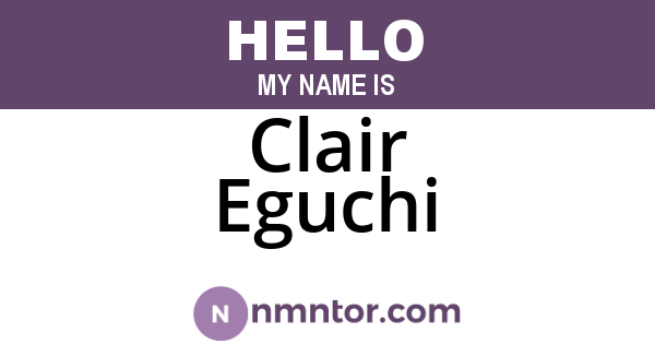 Clair Eguchi