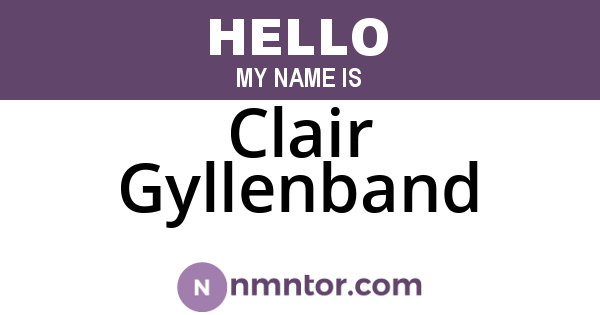Clair Gyllenband