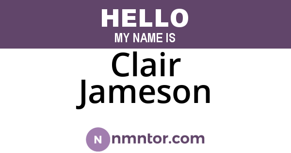 Clair Jameson