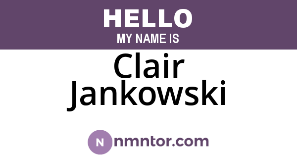 Clair Jankowski
