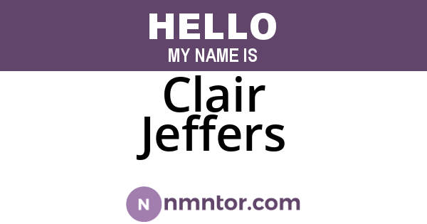 Clair Jeffers