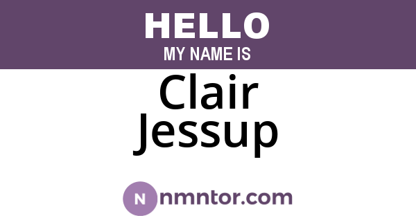 Clair Jessup