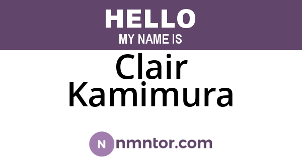 Clair Kamimura