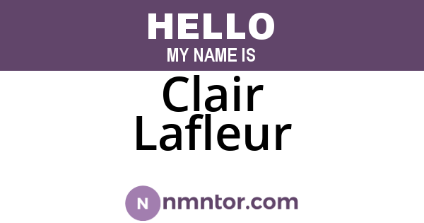 Clair Lafleur