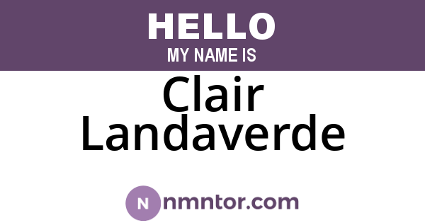 Clair Landaverde