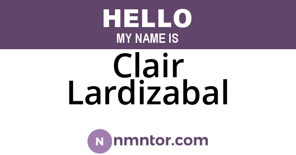Clair Lardizabal