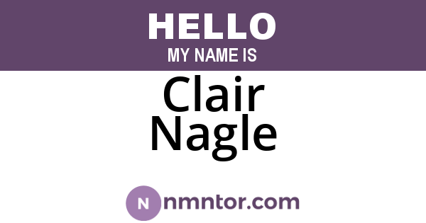 Clair Nagle