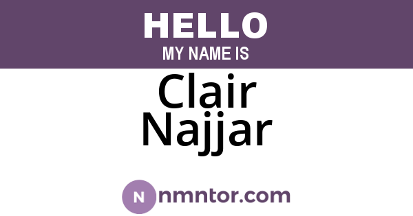 Clair Najjar