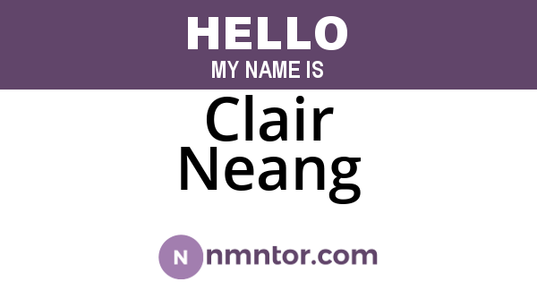 Clair Neang