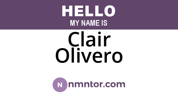 Clair Olivero