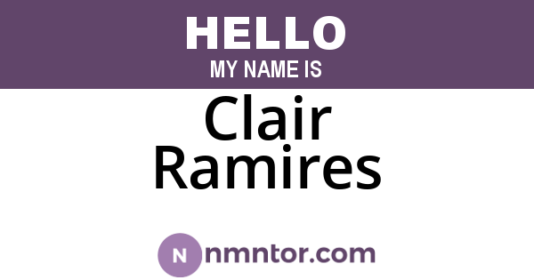 Clair Ramires