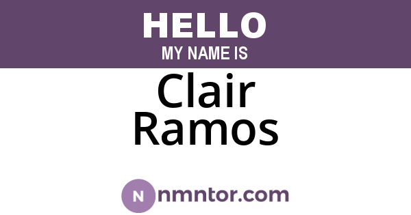 Clair Ramos