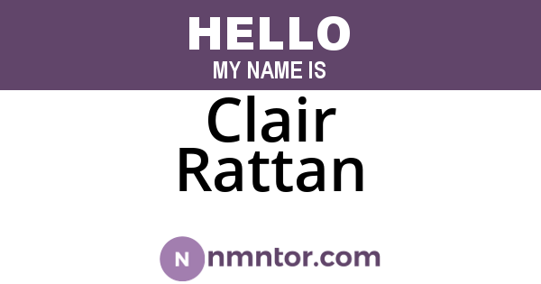 Clair Rattan