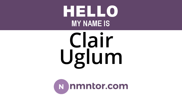 Clair Uglum