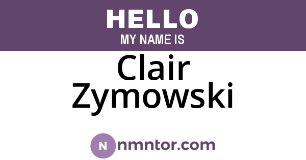 Clair Zymowski