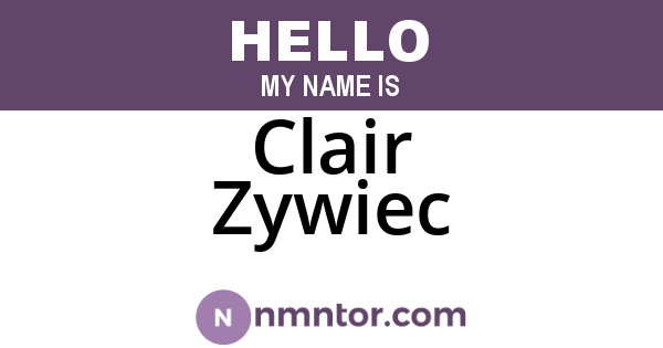 Clair Zywiec