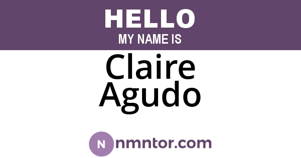 Claire Agudo