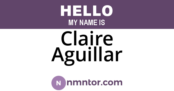 Claire Aguillar