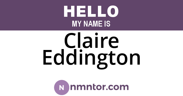 Claire Eddington