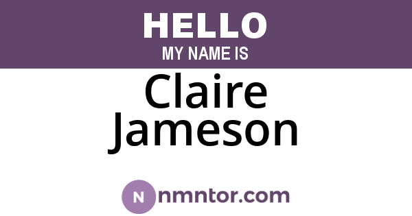 Claire Jameson