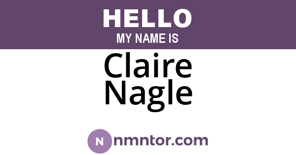 Claire Nagle
