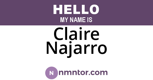 Claire Najarro