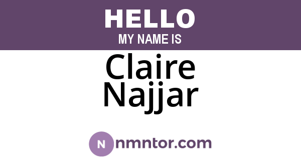 Claire Najjar