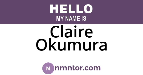 Claire Okumura