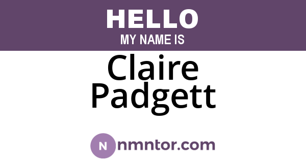 Claire Padgett