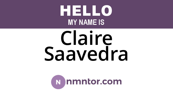 Claire Saavedra