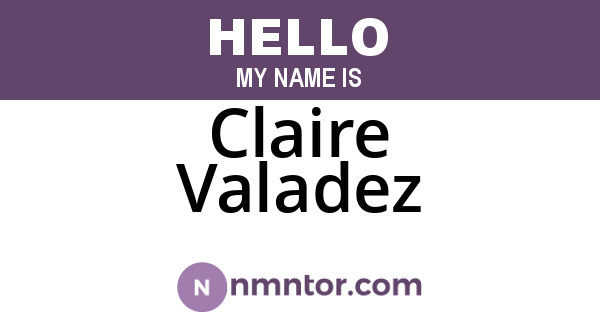 Claire Valadez