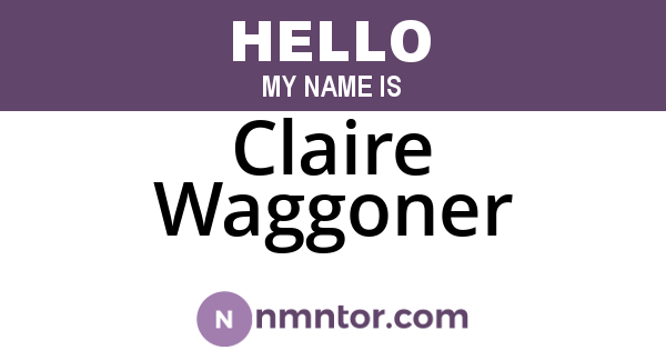 Claire Waggoner