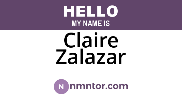 Claire Zalazar