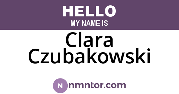Clara Czubakowski