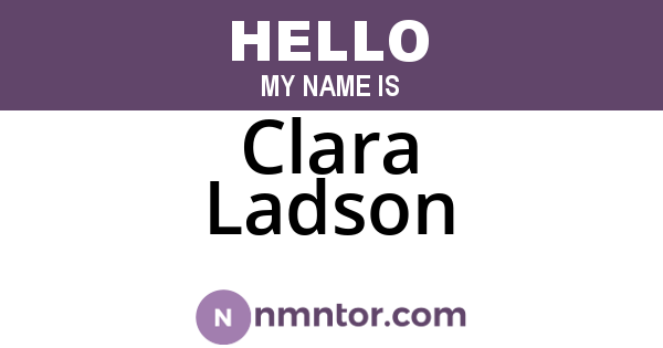 Clara Ladson